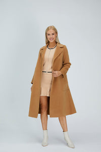 Relaxed Cashmere Blend Coat with Belt431167503270130