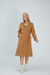 Relaxed Cashmere Blend Coat with Belt931167503401202