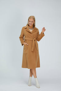 Relaxed Cashmere Blend Coat with Belt731167503433970
