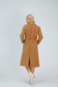 Relaxed Cashmere Blend Coat with Belt531167503532274
