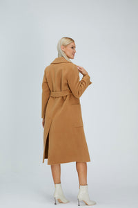 Relaxed Cashmere Blend Coat with Belt631167503565042