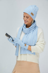 Cable-Knit Touch-screen Cashmere Gloves431425260683506