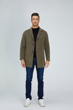 Charger l&#39;image dans la galerie, Wool Blend | Men Coat | Long Coat | Wool Coat | Bellemere New York
