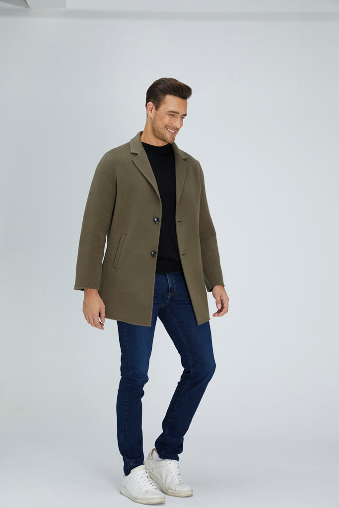 Wool Blend | Men Coat | Long Coat | Wool Coat | Bellemere New York