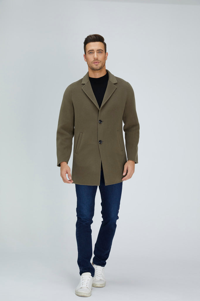 Wool Blend | Men Coat | Long Coat | Wool Coat | Bellemere New York