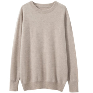 Solid Crew Neck Cashmere Sweater1426776251269362