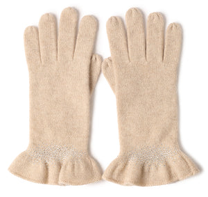 Drilling Ruffled Cashmere Gloves2412809094955176