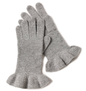 Drilling Ruffled Cashmere Gloves1812809056583848