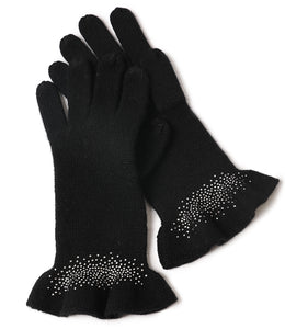 Drilling Ruffled Cashmere Gloves612809056288936