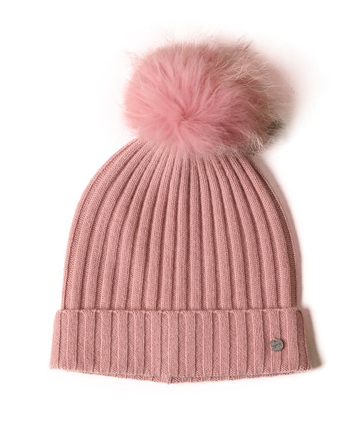 Pink Cashmere Beanie And Gloves Set | Bellemere New York