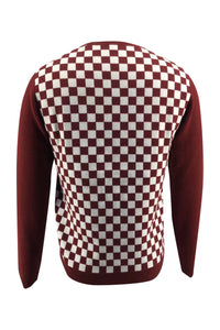 Checker Print Cashmere Merino Sweater331454077616370