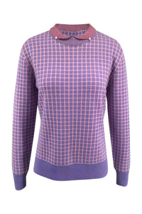 Tweed Merino Pullover With Pearl Collar228865887371506
