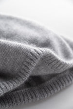 Load image into Gallery viewer, Cashmere Beret with Ribbing Detail
