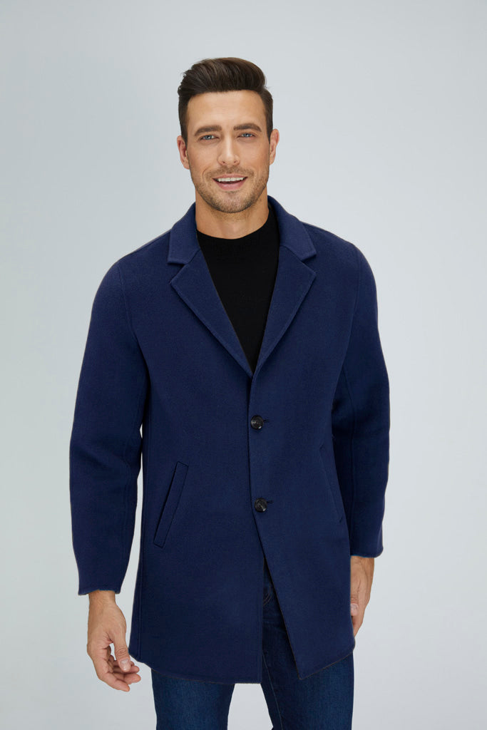 Wool Blend | Men Coat | Long Coat | Wool Coat | Bellemere New York