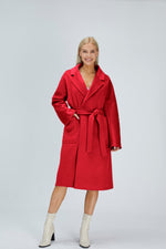 Load image into Gallery viewer, Merino Wool | Belted Coat | Women Coat | Merino Coat | Bellemere New York
