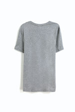 Load image into Gallery viewer, Grey Mercerized cotton Men T-shirt
