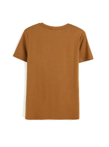 Silky Cotton V Neck  T-Shirt1420889160482984