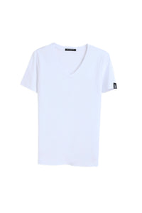 Silky Cotton V Neck  T-Shirt1520889160515752