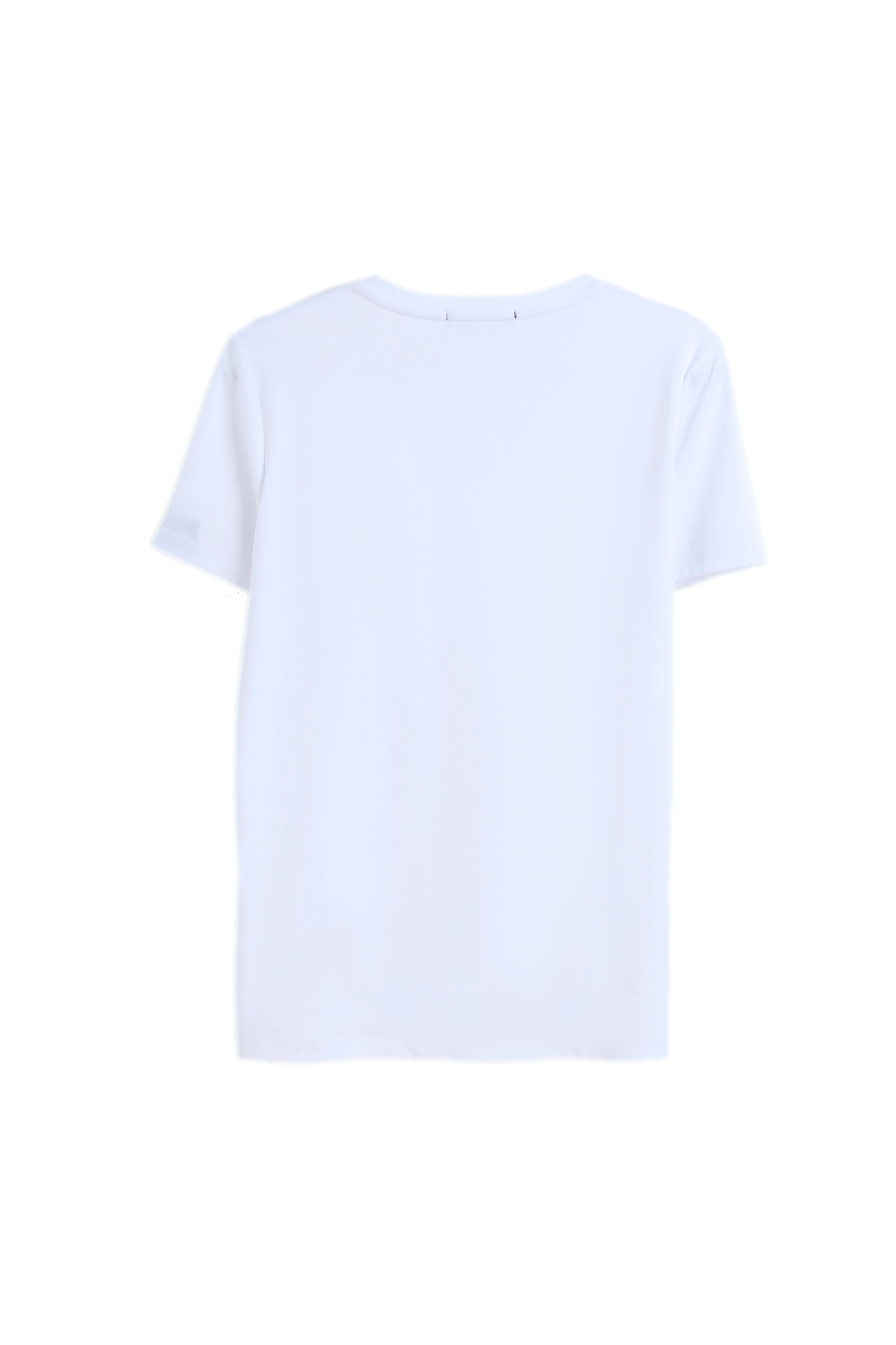 Silky Cotton V Neck  T-Shirt