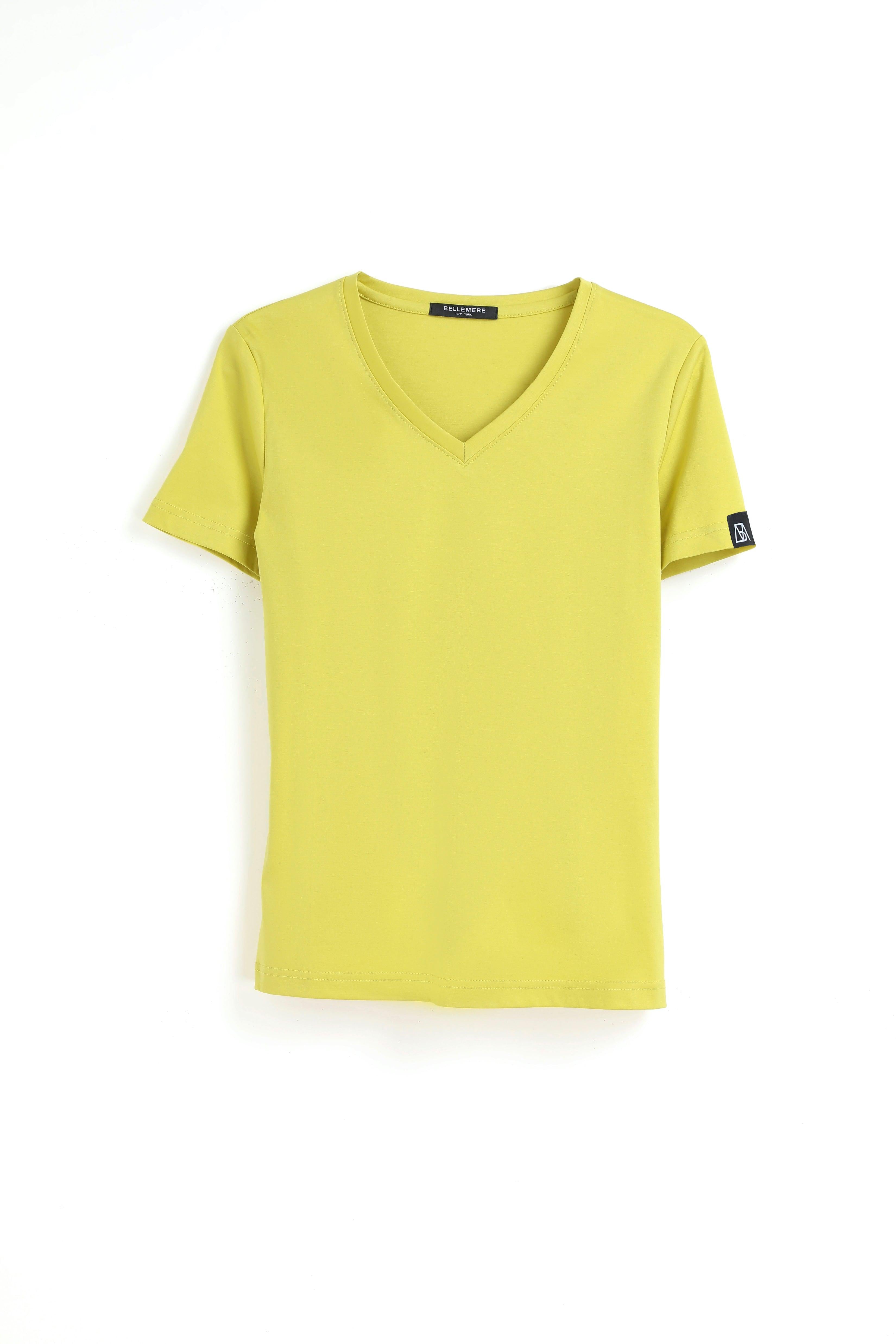 Smart V-Neck Cotton T shirt ( 190g)