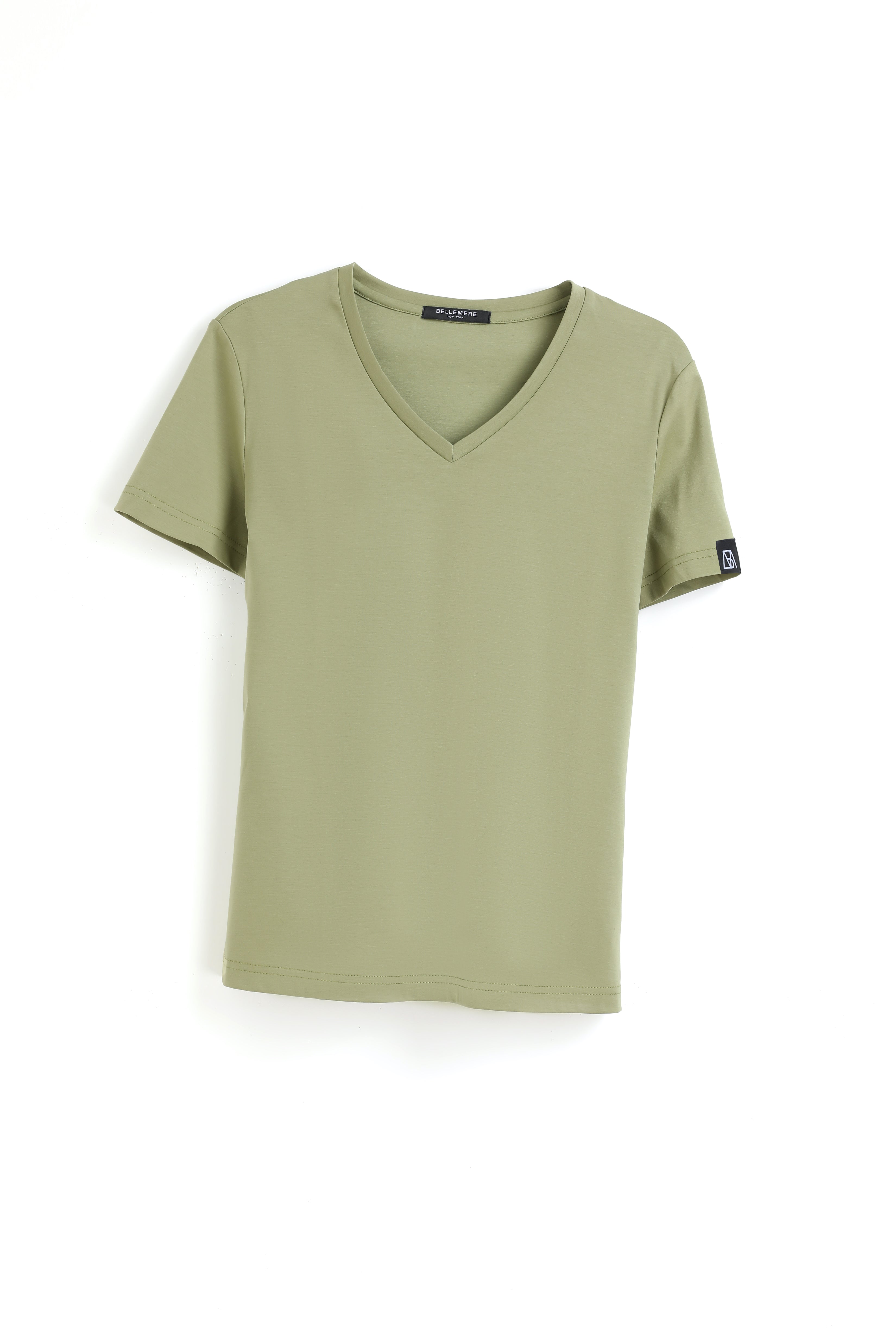 Smart V-Neck Cotton T shirt ( 190g)