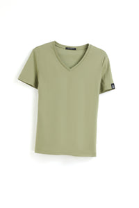 Smart V-Neck Cotton T shirt ( 190g)1820624066511016