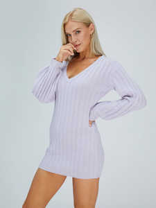Mini Merino Cashmere Sweater Dress531117847331058