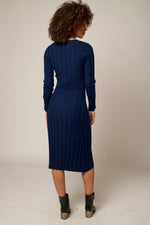 Load image into Gallery viewer, Midi V-Neck Merino Wool Dress
