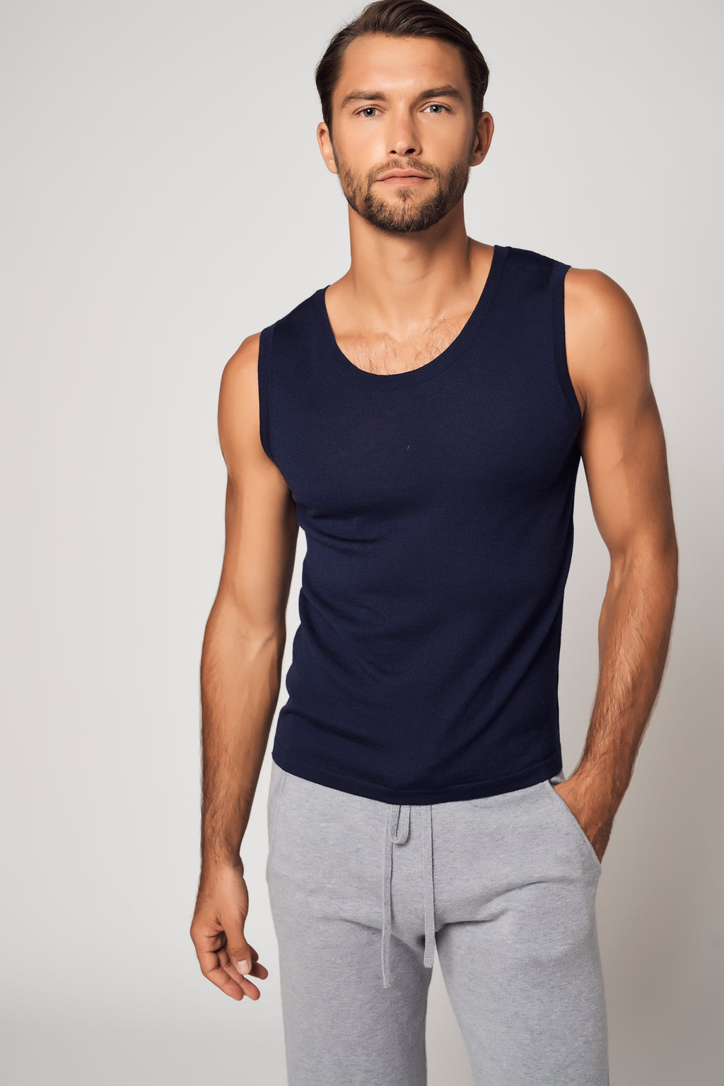 ENSEMBLE sweat à capuche zippé en coton raffiné