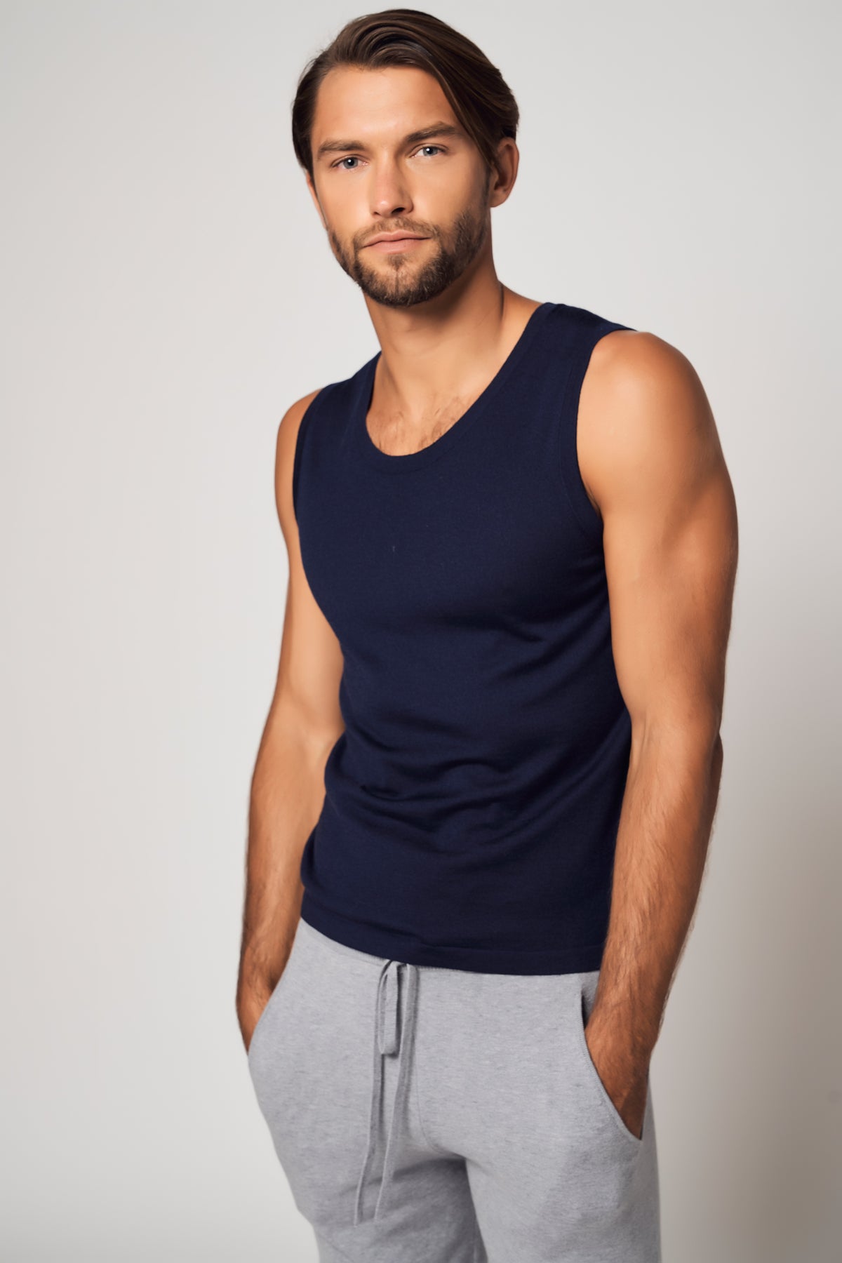 ENSEMBLE sweat à capuche zippé en coton raffiné
