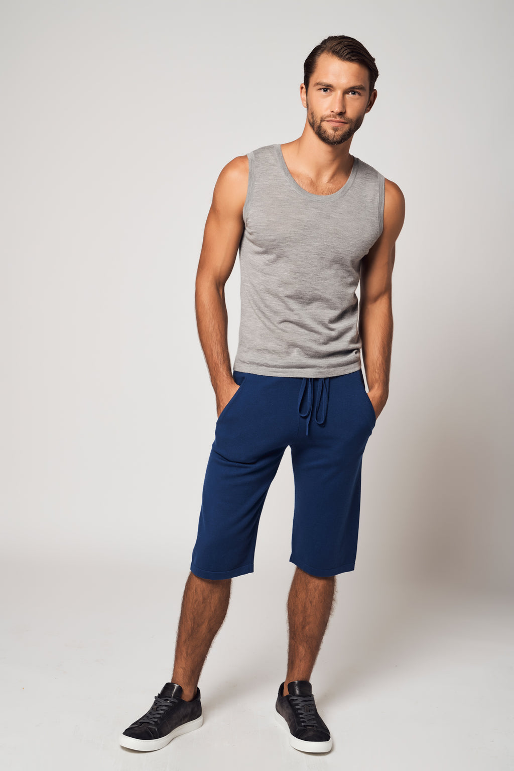 ENSEMBLE sweat à capuche zippé en coton raffiné