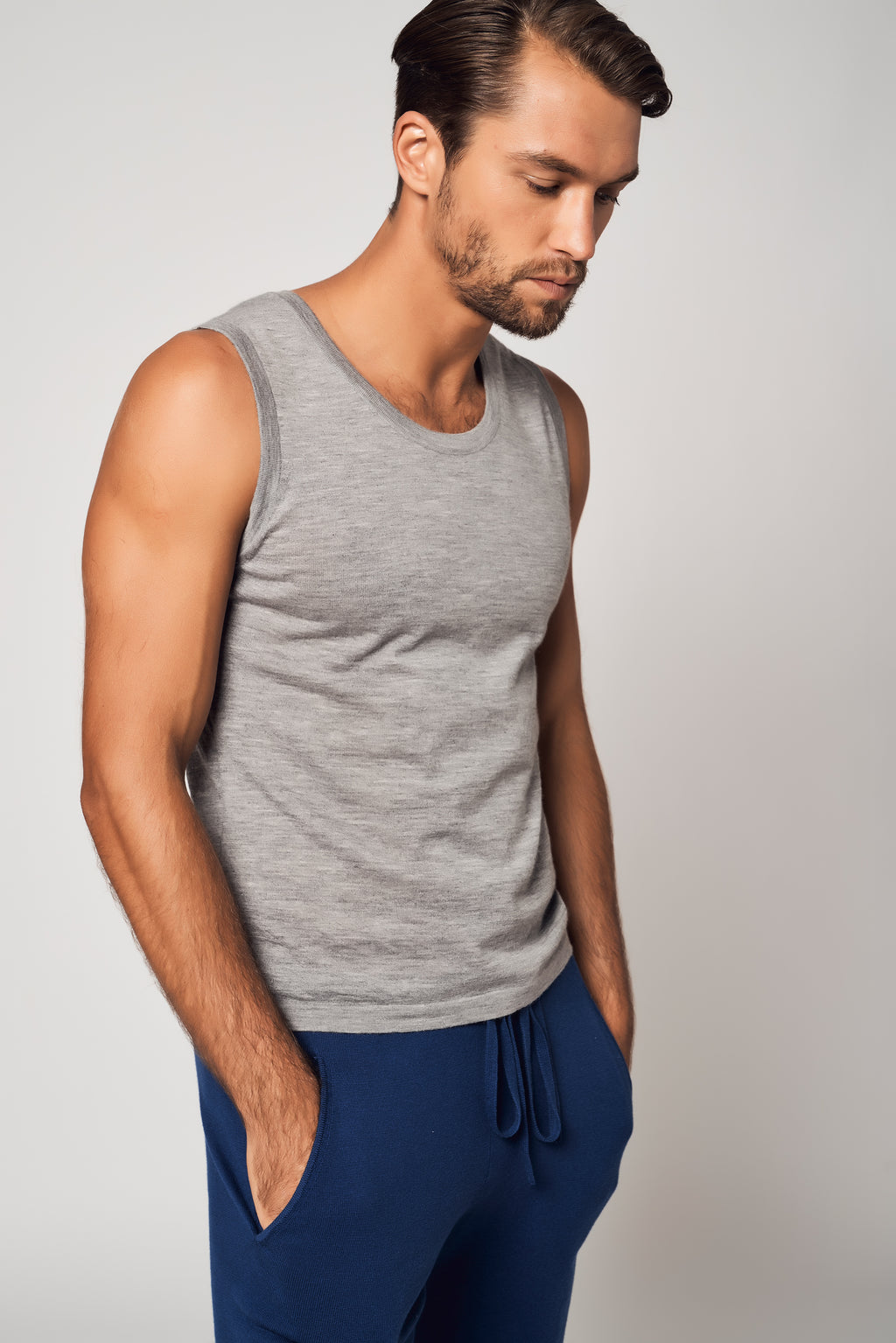 ENSEMBLE sweat à capuche zippé en coton raffiné