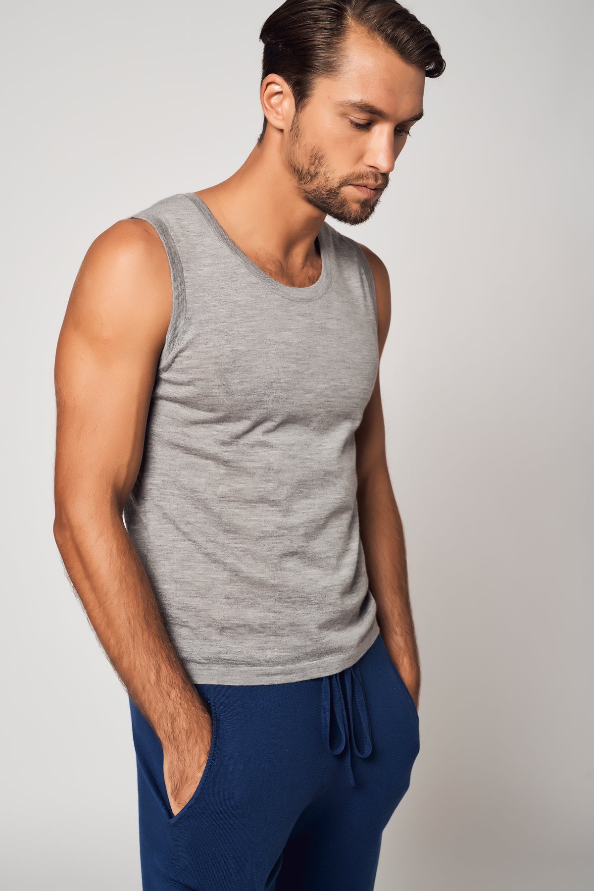ENSEMBLE sweat à capuche zippé en coton raffiné