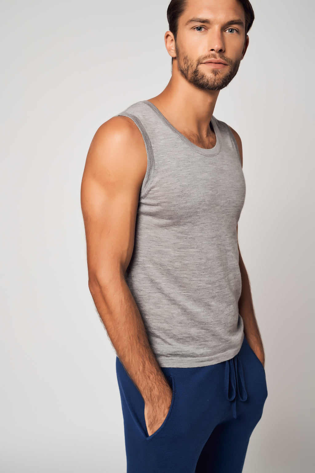 ENSEMBLE sweat à capuche zippé en coton raffiné