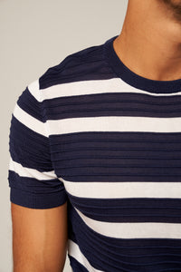 Striped Short-Sleeve T-Shirt211019118543016