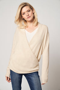 Mock Wrap Sweater (100% Cashmere Knitwear)111329070399656