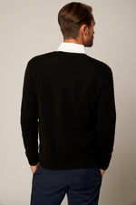 Load image into Gallery viewer, Solid V-Neck Merino Sweater
