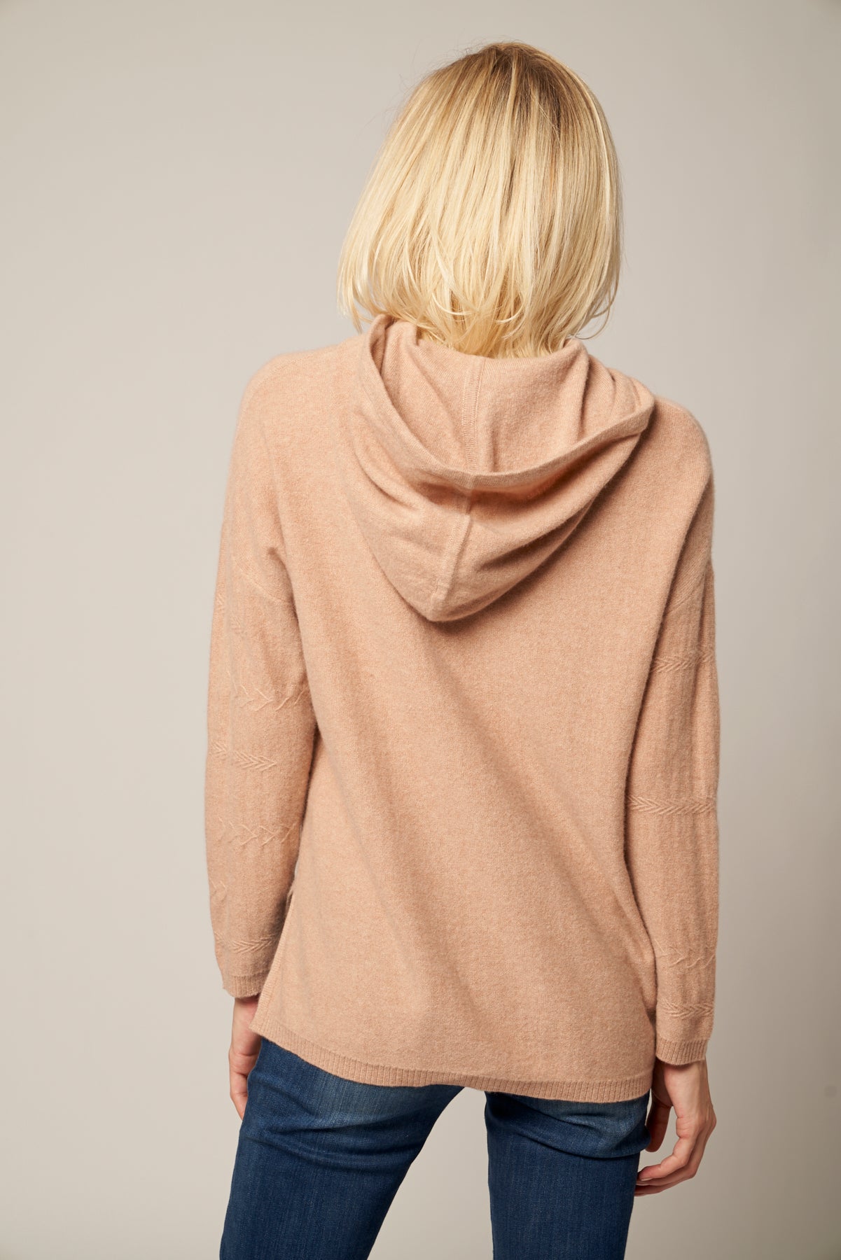 High Low Cashmere Hoodie
