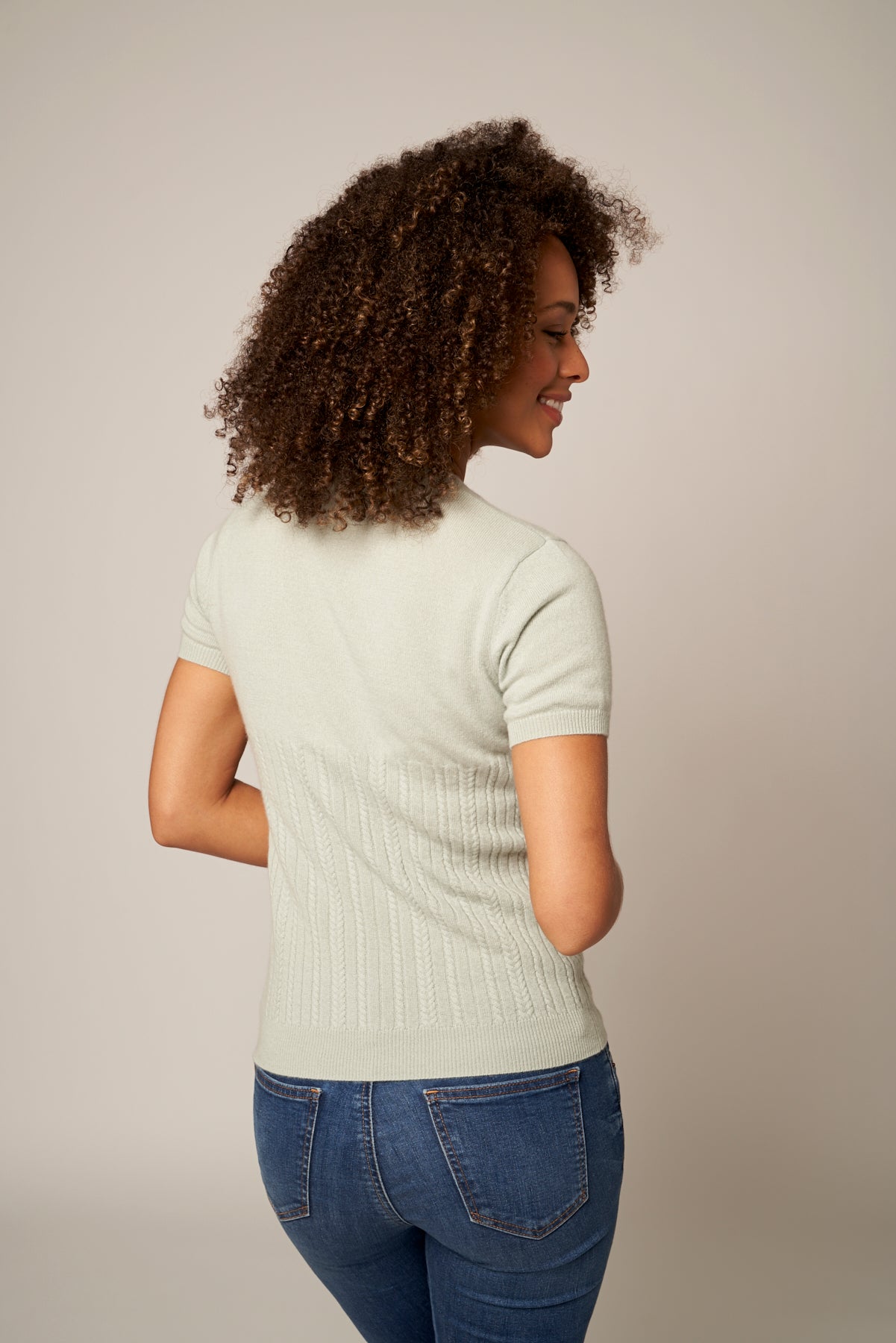 Slim Cable-Knit Top
