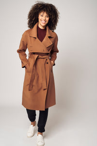 Double-Breasted Coat with Belt (Extravagant Knit)412643222421672