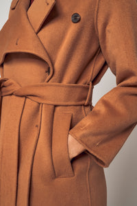 Double-Breasted Coat with Belt (Extravagant Knit)512643222454440