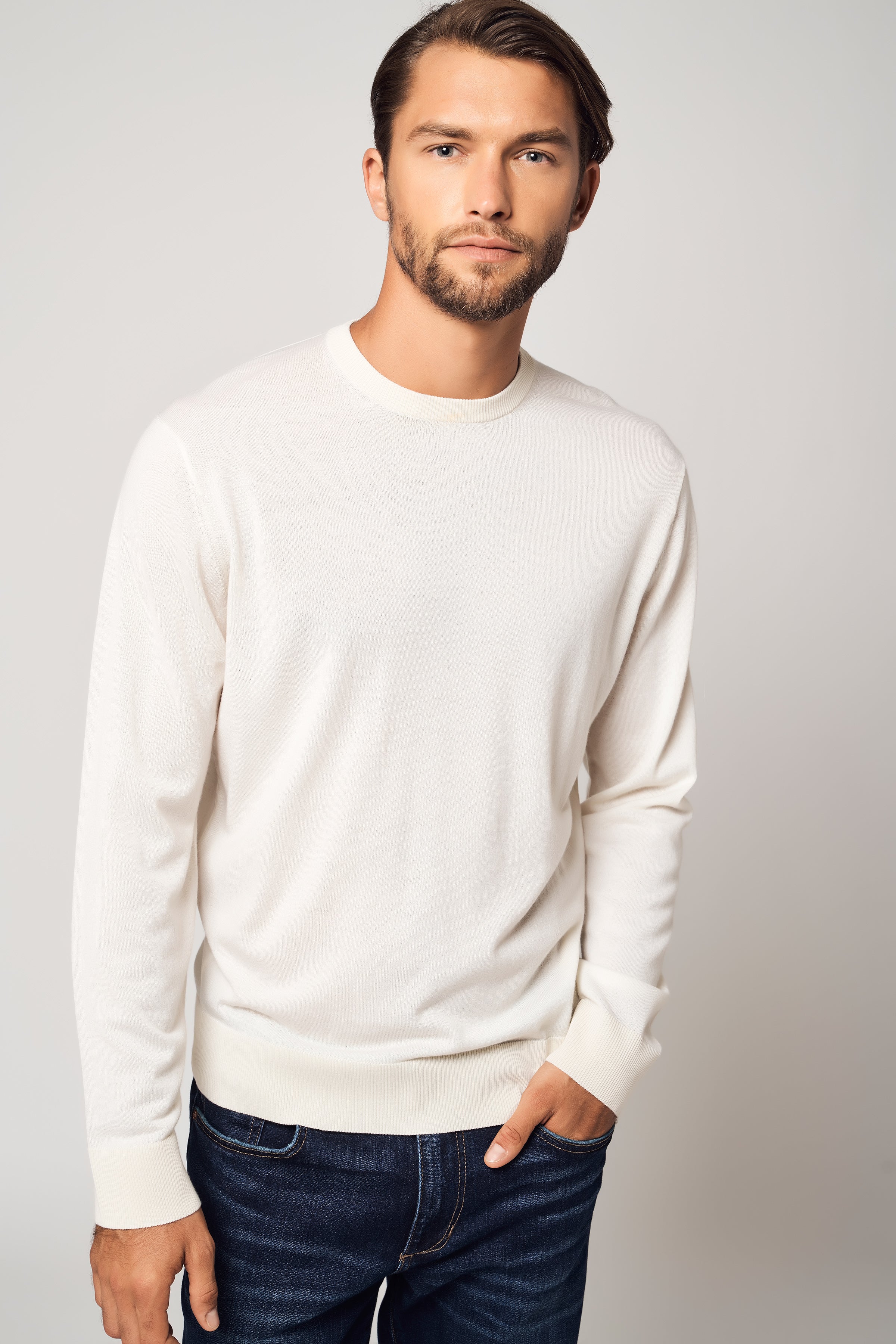 Relaxed Crew Neck  Cashmere Sweater