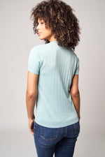 Charger l&#39;image dans la galerie, Wide Ribbed Worsted Cashmere T-Shirt
