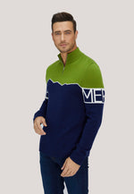 Load image into Gallery viewer, Merino Super Fine Mountain Print Sweater
