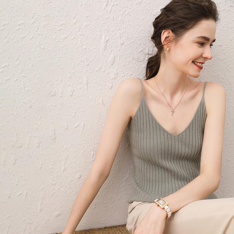 100% Cashmere Camisole Top - Bellemere New York 