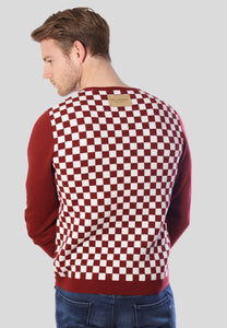 Checker Print Cashmere Merino Sweater631718791610610