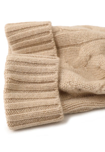 Soft Cable-Knit Mongolian Cashmere Beanie532158458249458