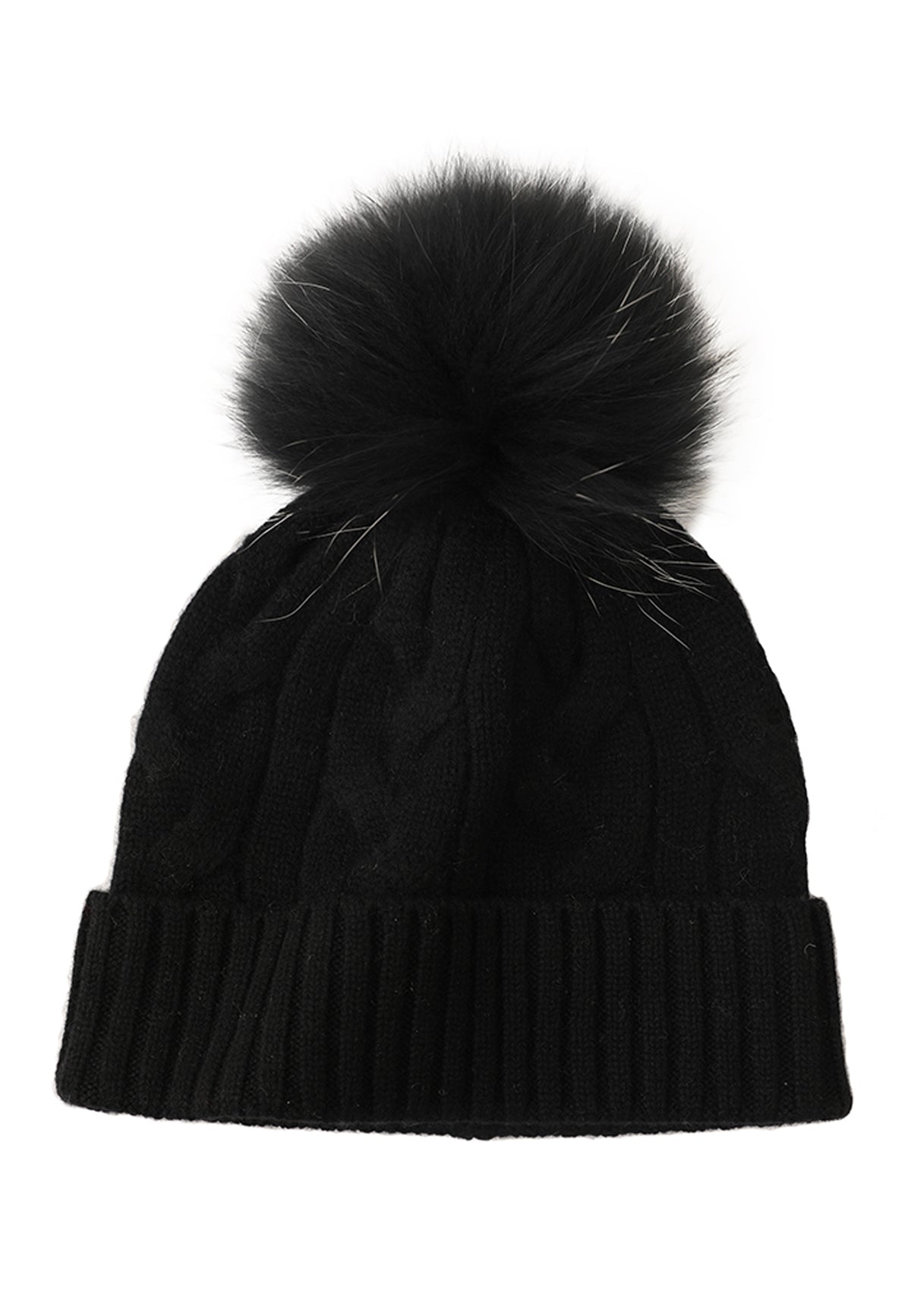 Soft Cable-Knit Cashmere Beanie