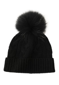 Soft Cable-Knit Mongolian Cashmere Beanie732158458314994