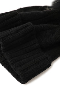 Soft Cable-Knit Mongolian Cashmere Beanie832158458347762